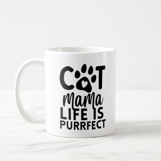 Kat mamma's leven is doelgericht koffiemok (Links)
