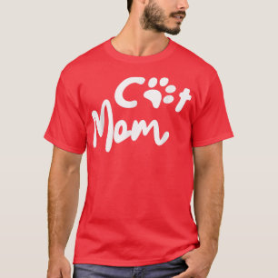 Kat mam's voor dames Kat mama Pet Lover Gifts T-shirt