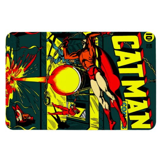 Kat-Man Comics Flexible Magnet uit 1940 Magneet (Horizontaal)