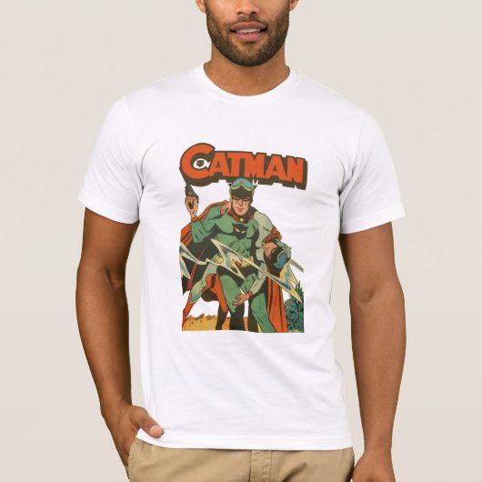 Kat-Man Comics Hoesje T-shirt (Voorkant)