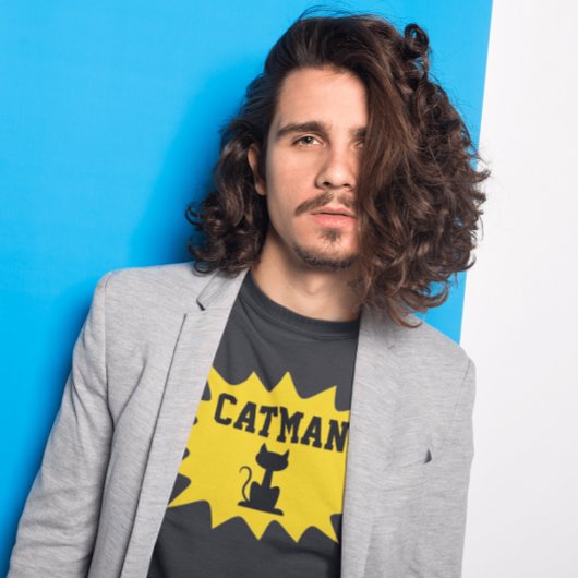 KAT MAN KAT PAPA MANNEN T-SHIRT T-SHIRTS