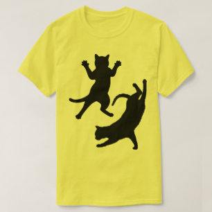 Kat Mannen t-shirts Schattigee grappige kat silh