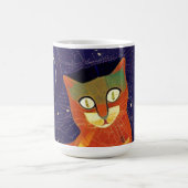 Kat marokkaans mozaïekkleurig abstract kat magische mok (Midden)