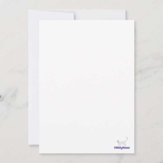 Kat-marokkaanse mozaïekstemmen van kat bedankkaart (Achterkant)