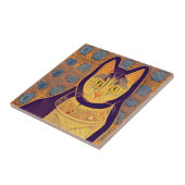 Kat-marokkaanse mozaïekwarme abstracte kunststemme tegeltje (Zijkant)