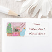 Kat-mas Mischief (kerst) Etiket (Insitu)