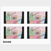 Kat-mas Mischief (kerst) Rechthoekige Sticker (Vel)