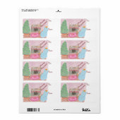 Kat-mas Mischief (kerstmis) Etiket (Full Sheet)