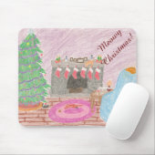 Kat-mas Mischief (kerstmis) Muismat (Met muis)