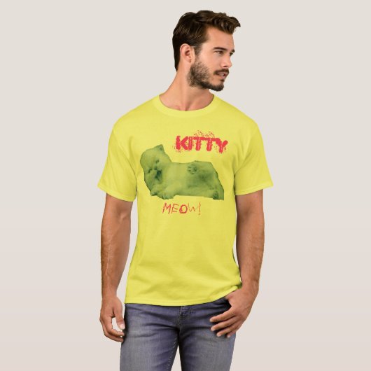Kat Mauw! T-shirt (Voorkant volledig)