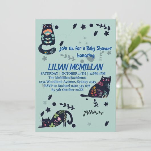 KAT ME ALS U EEN FUNNY-INVITATIE KAT. KAART (Staand voorkant)