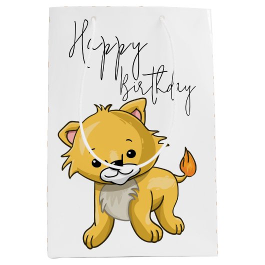 Kat Medium Cadeauzakje (Voorkant)