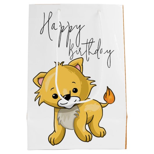 Kat Medium Cadeauzakje (Achterkant)