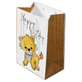 Kat Medium Cadeauzakje (Achterkant Gekanteld)