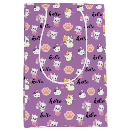 kat medium cadeauzakje (Voorkant)