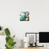 Kat Meermin voor Siamese kat liefhebbers Poster (Thuiskantoor)