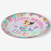 Kat Meeuwmeisje Verjaardagsfeest Papieren Bordje (Gekanteld)