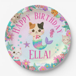 Kat Meeuwmeisje Verjaardagsfeest Papieren Bordje