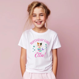 Kat Meeuwmeisje Verjaardagsfeest T-shirt