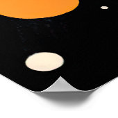 Kat meisje lezen van een boek poster (Hoek)