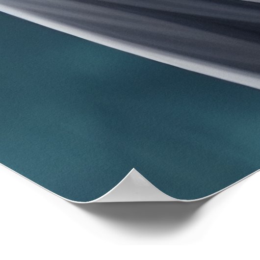 Kat-meisje met luie anime | AI Art Poster (Hoek)