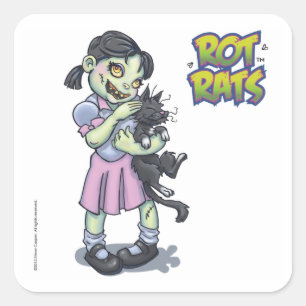 Kat Meisje stickers
