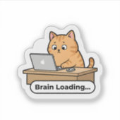 Kat Meme AI Collectie Sticker (Voorkant)