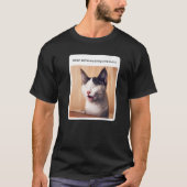 Kat Meme als iemand me sushi brengt T-shirt (Voorkant)