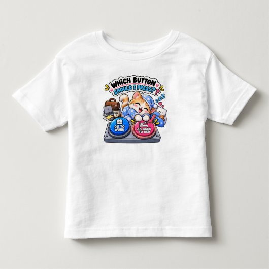 Kat Meme | Grappig Schattige Kat Humor Design Kinder Shirts (Voorkant)