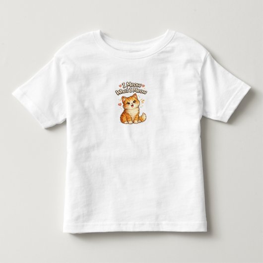 Kat Meme | Grappige Schattige Kat Humor Design Kinder Shirts (Voorkant)