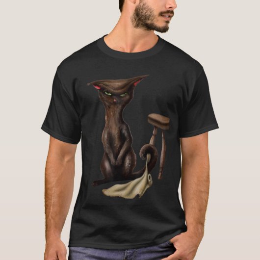 Kat meme schattige kitten meow kat portret katten  t-shirt (Voorkant)