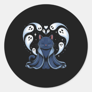 Kat Meme Tovenaar Soky Fantasie Kitty Ronde Sticker