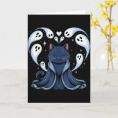 Kat Meme Tovenaar Soky Fantasy Kitty Kaart (Gele Bloem)