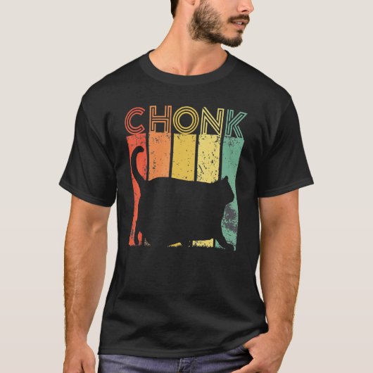 Kat Meme Vintage Chonk Kat Kat T-shirt (Voorkant)