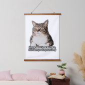 Kat-meme voor katten- en kitteneigenaars hangend wandkleed (Slaapkamer)
