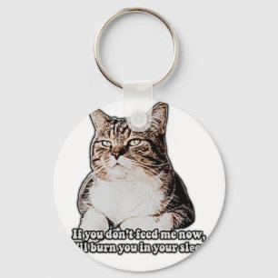 Kat-meme voor katten- en kitteneigenaars sleutelhanger