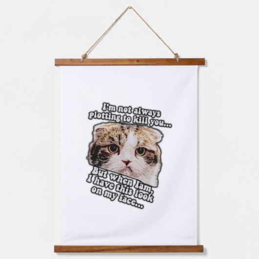 Kat-meme voor katteneigenaars en liefhebbers van k hangend wandkleed (Voorkant)