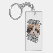 Kat-meme voor katteneigenaars en liefhebbers van k sleutelhanger (Voorkant Links)