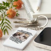 Kat-meme voor katteneigenaars en liefhebbers van k sleutelhanger (Voorkant Rechts)