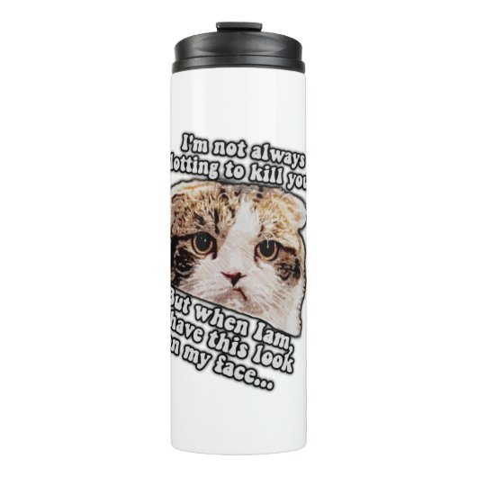 Kat-meme voor katteneigenaars en liefhebbers van k thermosbeker (Voorkant)