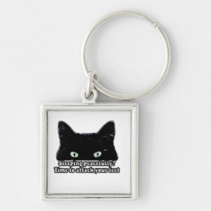 Kat-meme voor kattenliefhebbers en eigenaars van k sleutelhanger