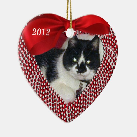 Kat Memorial Heart Shaped Ornament - CHRISTMAS (Rechts)