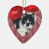 Kat Memorial Heart Shaped Ornament - CHRISTMAS (Links)