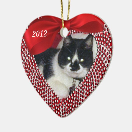 Kat Memorial Heart Shaped Ornament - CHRISTMAS (Links)