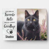 Kat Memorial Pet Loss Fotoplaat (voorkant)