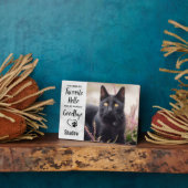 Kat Memorial Pet Loss Fotoplaat (Zijkant)