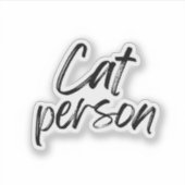 Kat Mens Sticker (Voorkant)