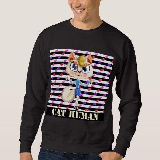 Kat Mens Trui (Voorkant)
