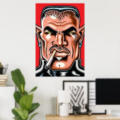 Kat-Mens van de Maan/Groot Poster (Thuiskantoor)