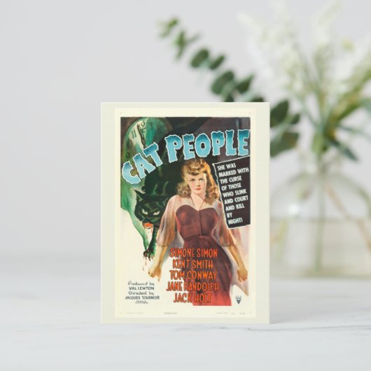 Kat mensen, film briefkaart (Staand voorkant)